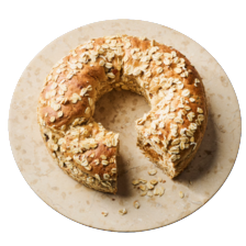 Tulbandbrood met karamelspijs